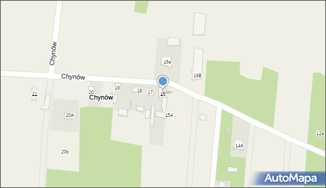 Chynów, Chynów, 16, mapa Chynów