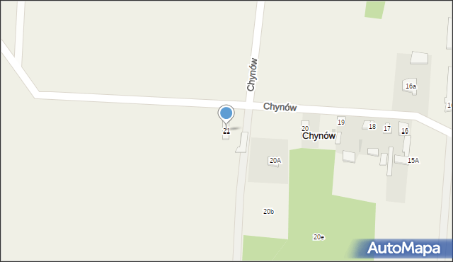 Chynów, Chynów, 21, mapa Chynów