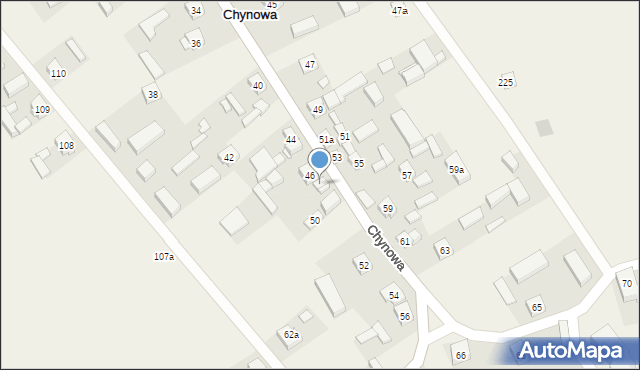 Chynowa, Chynowa, 48, mapa Chynowa