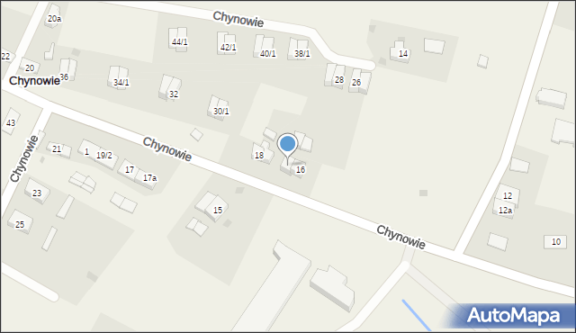 Chynowie, Chynowie, 16/1, mapa Chynowie