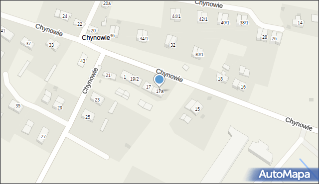 Chynowie, Chynowie, 17a, mapa Chynowie