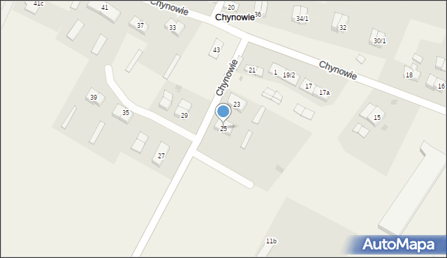 Chynowie, Chynowie, 25, mapa Chynowie