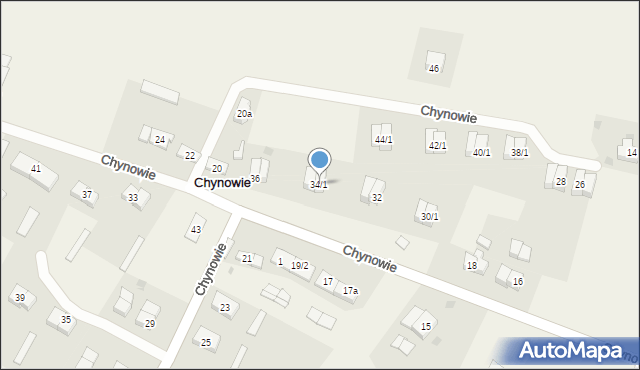 Chynowie, Chynowie, 34/1, mapa Chynowie