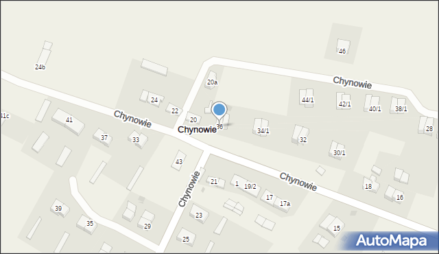 Chynowie, Chynowie, 36, mapa Chynowie