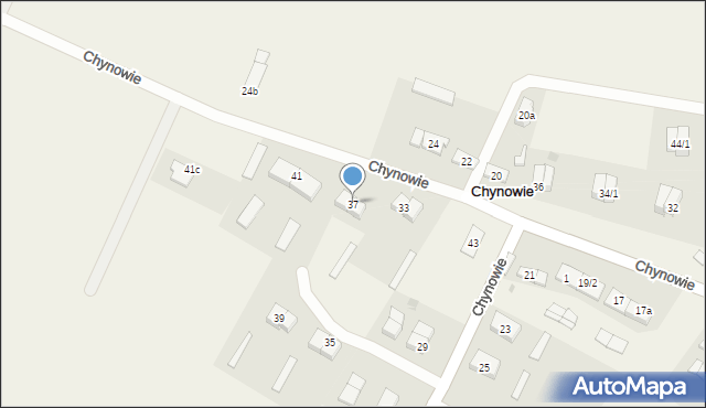 Chynowie, Chynowie, 37, mapa Chynowie