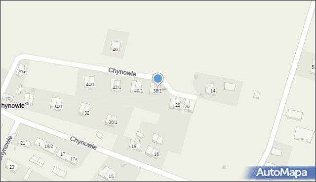 Chynowie, Chynowie, 38/1, mapa Chynowie