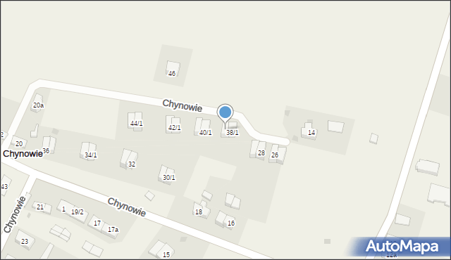 Chynowie, Chynowie, 38/2, mapa Chynowie