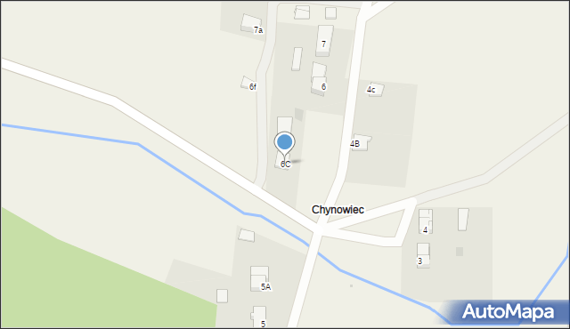 Chynowie, Chynowie, 6C, mapa Chynowie