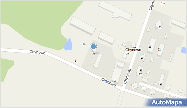 Chynowo, Chynowo, 1b, mapa Chynowo