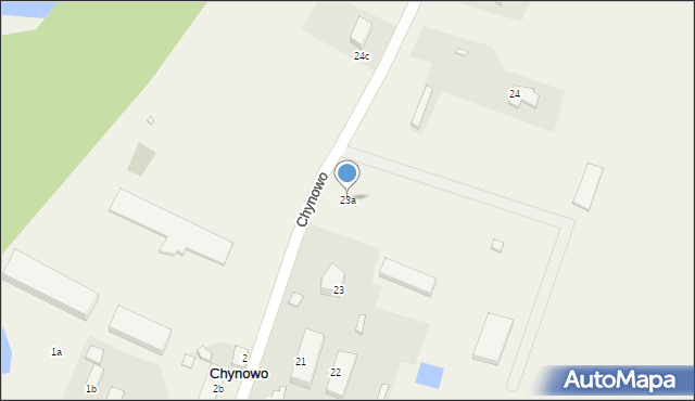 Chynowo, Chynowo, 23a, mapa Chynowo