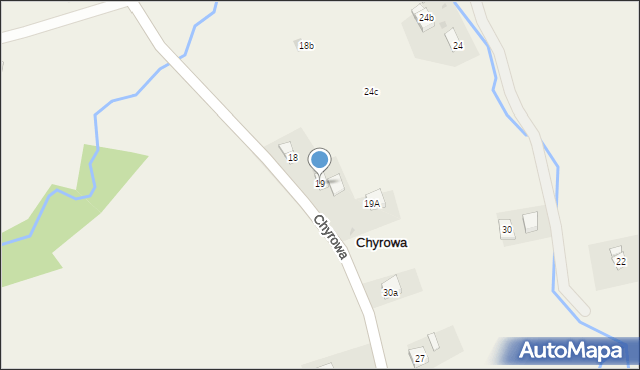 Chyrowa, Chyrowa, 19, mapa Chyrowa