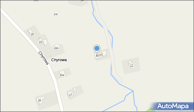 Chyrowa, Chyrowa, 30, mapa Chyrowa