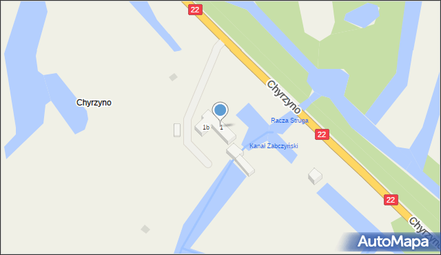 Chyrzyno, Chyrzyno, 1, mapa Chyrzyno