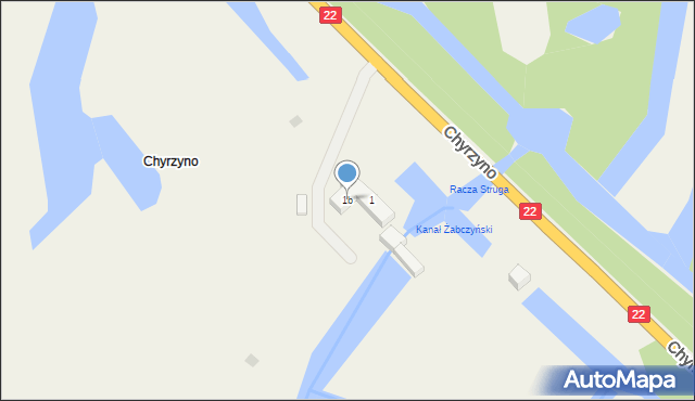 Chyrzyno, Chyrzyno, 1b, mapa Chyrzyno