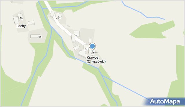 Chyszówki, Chyszówki, 46, mapa Chyszówki