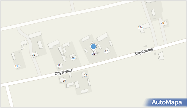 Chyżowice, Chyżowice, 24, mapa Chyżowice