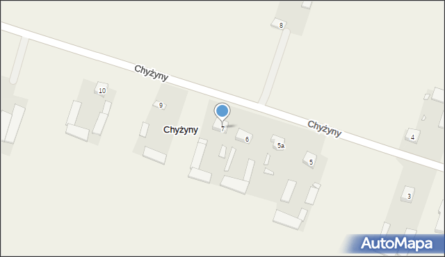 Chyżyny, Chyżyny, 7, mapa Chyżyny