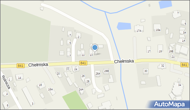 Cyców, Chełmska, 15, mapa Cyców