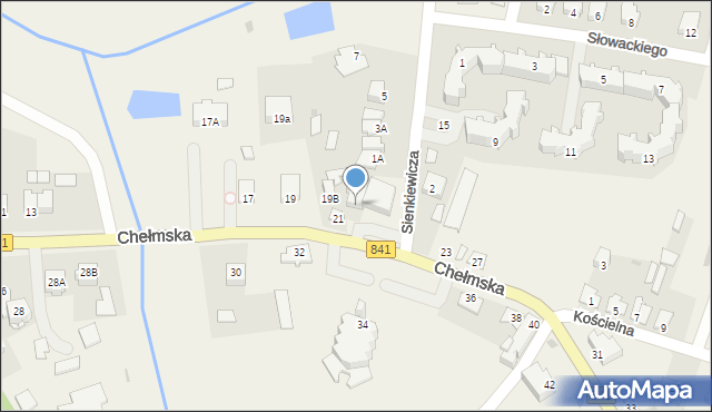 Cyców, Chełmska, 21A, mapa Cyców