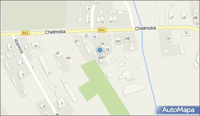 Cyców, Chełmska, 24A, mapa Cyców