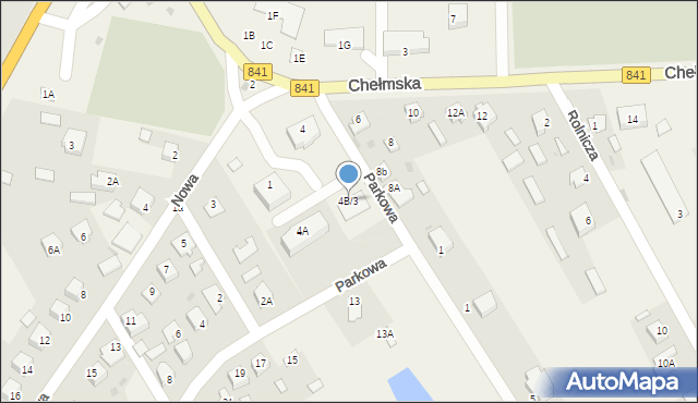 Cyców, Chełmska, 4B/3, mapa Cyców