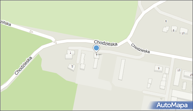 Czarnków, Chodzieska, 7, mapa Czarnków