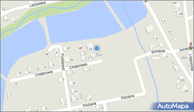 Czechowice-Dziedzice, Chabrowa, 2, mapa Czechowic-Dziedzic
