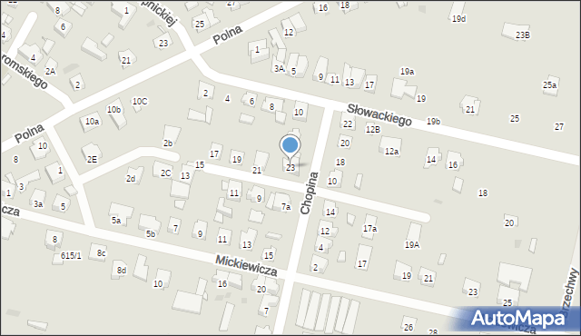 Czempiń, Chopina Fryderyka, 23, mapa Czempiń