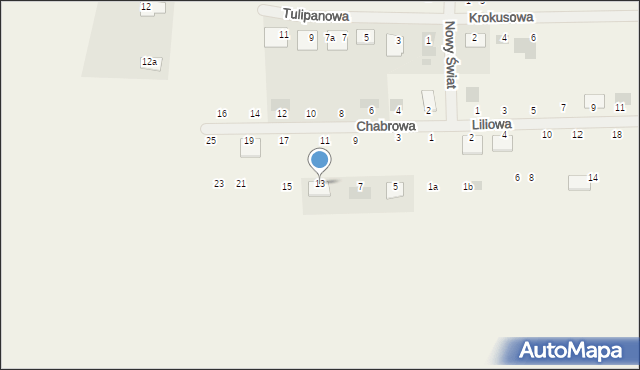 Czerlejno, Chabrowa, 13, mapa Czerlejno
