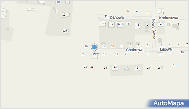 Czerlejno, Chabrowa, 19, mapa Czerlejno