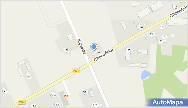 Czerniewice, Choceńska, 16B, mapa Czerniewice