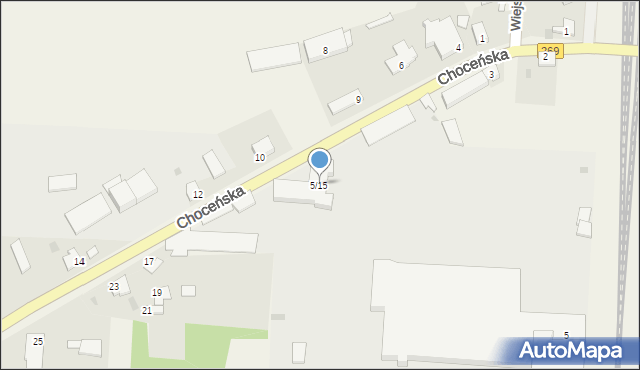 Czerniewice, Choceńska, 5/15, mapa Czerniewice