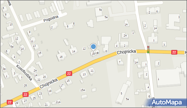 Czersk, Chojnicka, 10, mapa Czersk