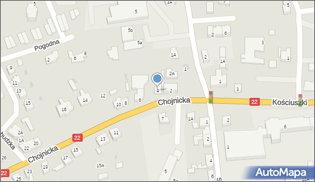 Czersk, Chojnicka, 4, mapa Czersk