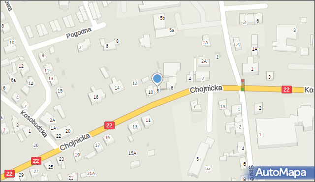 Czersk, Chojnicka, 8, mapa Czersk