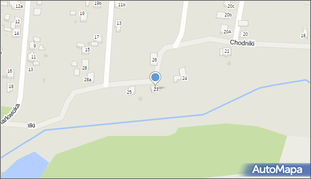 Czerwionka-Leszczyny, Chodniki, 23, mapa Czerwionka-Leszczyny