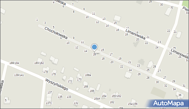 Częstochowa, Chochołowska, 16, mapa Częstochowy