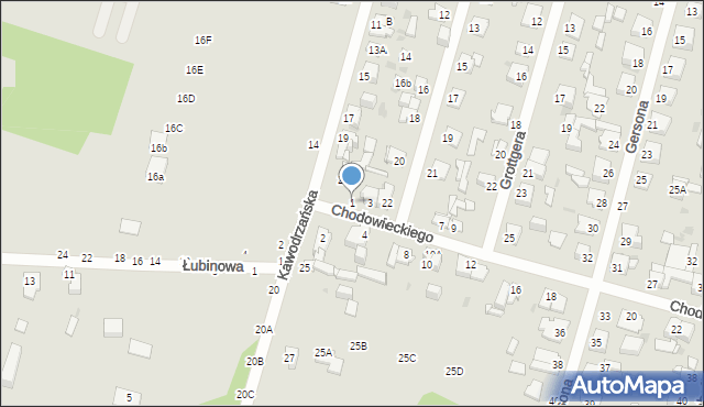Częstochowa, Chodowieckiego Daniela, 1, mapa Częstochowy