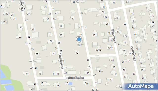 Częstochowa, Chorzowska, 38, mapa Częstochowy