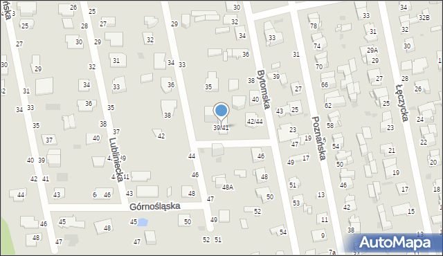 Częstochowa, Chorzowska, 39/41, mapa Częstochowy