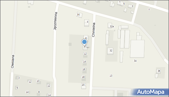 Dąbrowa, Chmielna, 6, mapa Dąbrowa