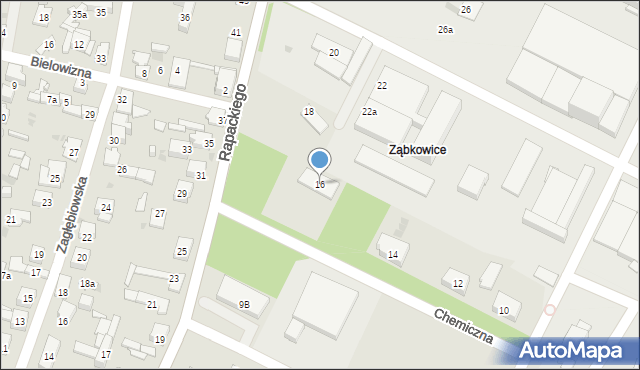 Dąbrowa Górnicza, Chemiczna, 16, mapa Dąbrowa Górnicza