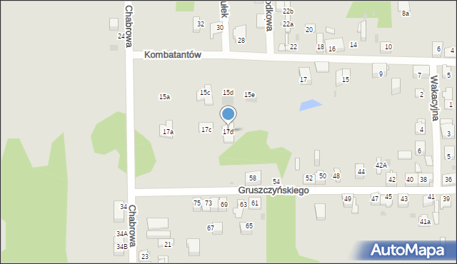 Dąbrowa Górnicza, Chabrowa, 17d, mapa Dąbrowa Górnicza