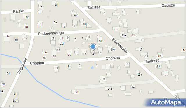 Dąbrowa Tarnowska, Chopina Fryderyka, 4, mapa Dąbrowa Tarnowska