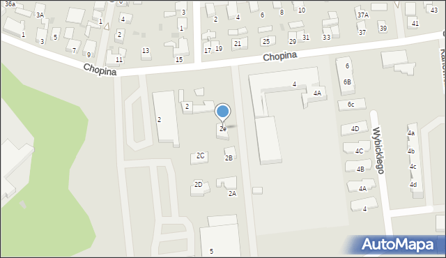 Darłowo, Chopina Fryderyka, 2e, mapa Darłowo