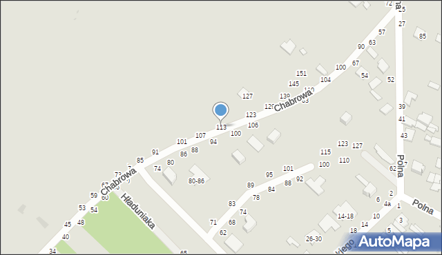 Dęblin, Chabrowa, 113, mapa Dęblin