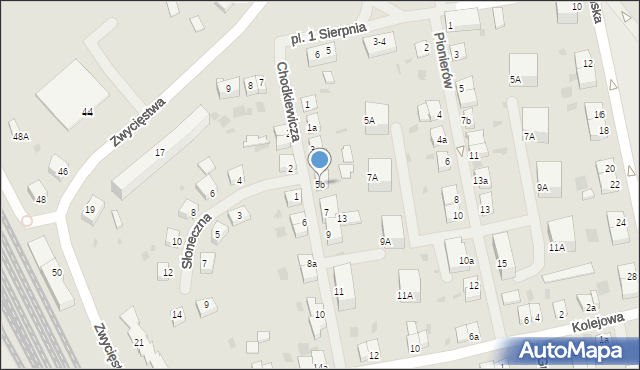 Dobre Miasto, Chodkiewicza, 5b, mapa Dobre Miasto