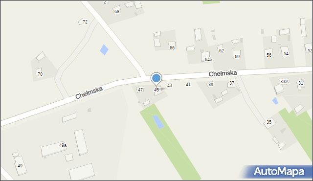 Dubienka, Chełmska, 45, mapa Dubienka