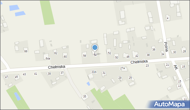 Dubienka, Chełmska, 54, mapa Dubienka