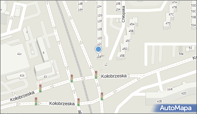 Gdańsk, Chłopska, 12A, mapa Gdańska